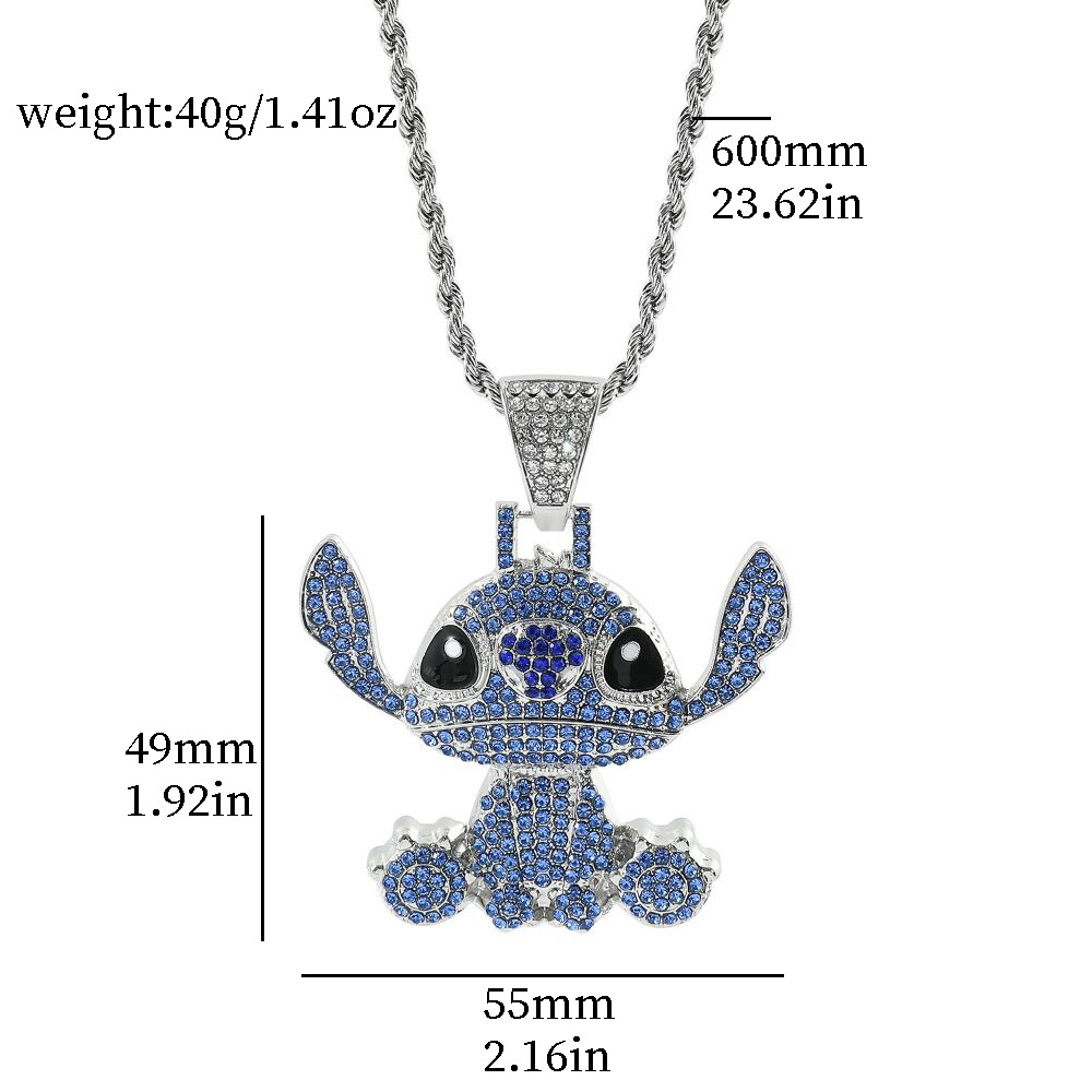 Stitch Diamond Necklace