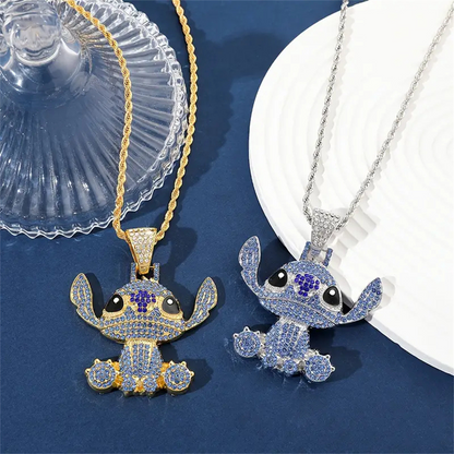 Stitch Diamond Necklace