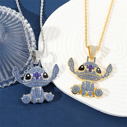 Stitch Diamond Necklace