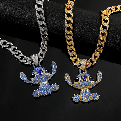 Stitch Diamond Necklace