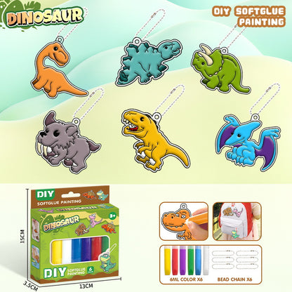 Children's crystal gel diy graffiti keychain